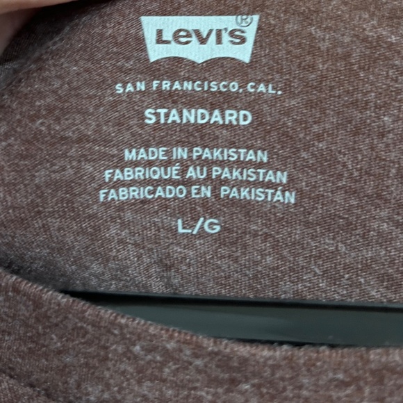 Levi's Men's Brown Authentic Logo Graphic Casual T Shirt Sz-L - Picture 4 of 6